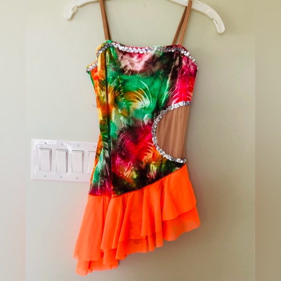 Vibrant colorful jazz dance costume by Shoe off - Picture 2 of 8